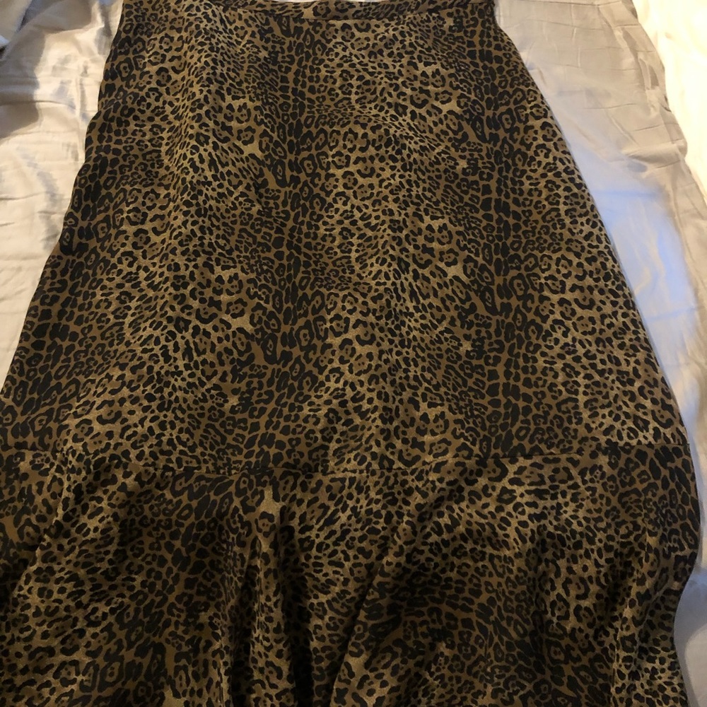 Leopard print skirt